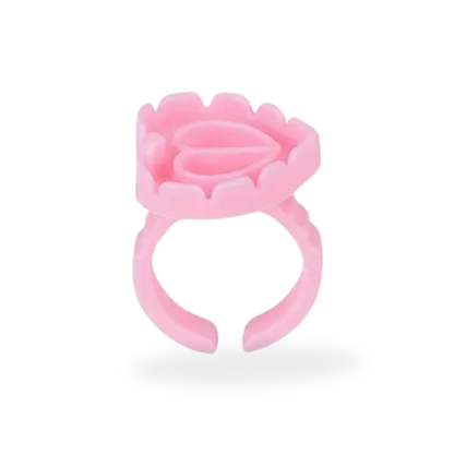 Roze wimper lijm ringen (20 stuks)